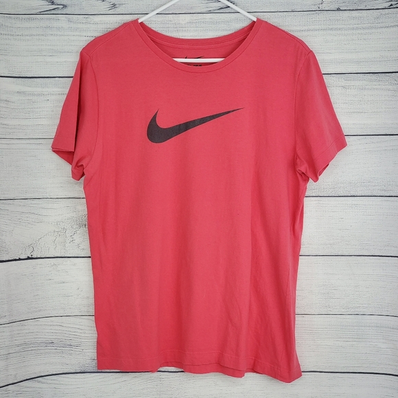 Nike Tops | Nike Slim Fit Tee Shirt Pink Black Sz Xxl | Poshmark